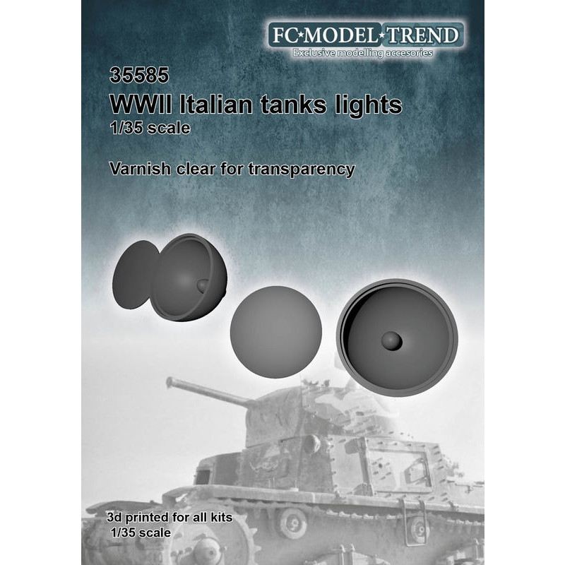 【新製品】35585 WWII イタリア戦車用ライトセット