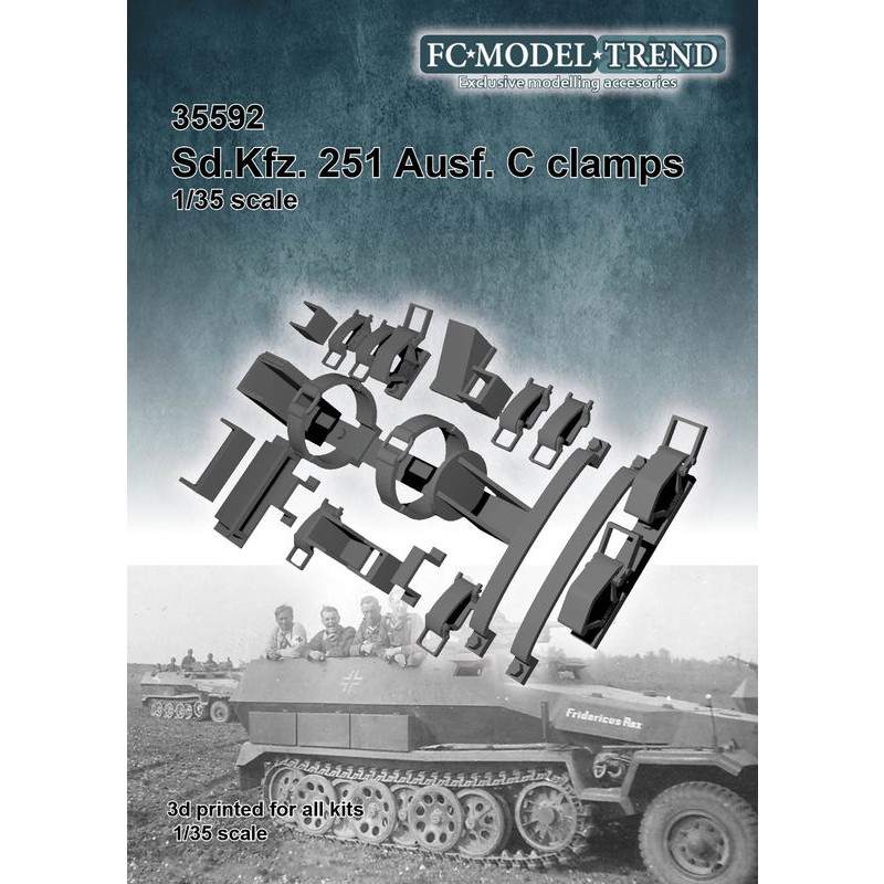 【新製品】35592 1/35 Sd.Kfz251C型ハーフトラック用クランプセット