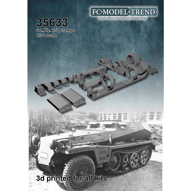 【新製品】35633 1/35 Sd.Kfz.250用ツールクランプセット