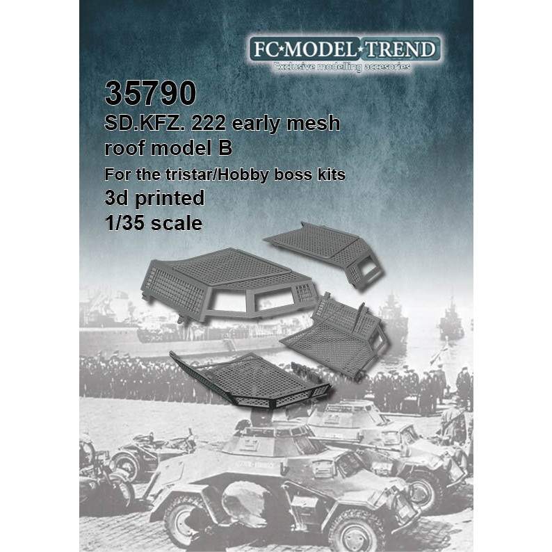 【新製品】35790 1/35 Sd.Kfz.222初期型用メッシュルーフセットタイプB （トライスター・ホビーボス用）