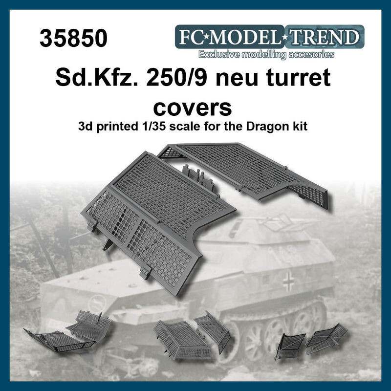 【新製品】35850 1/35 Sd.Kfz.250/9用ターレットカバーセット（ドラゴン用）