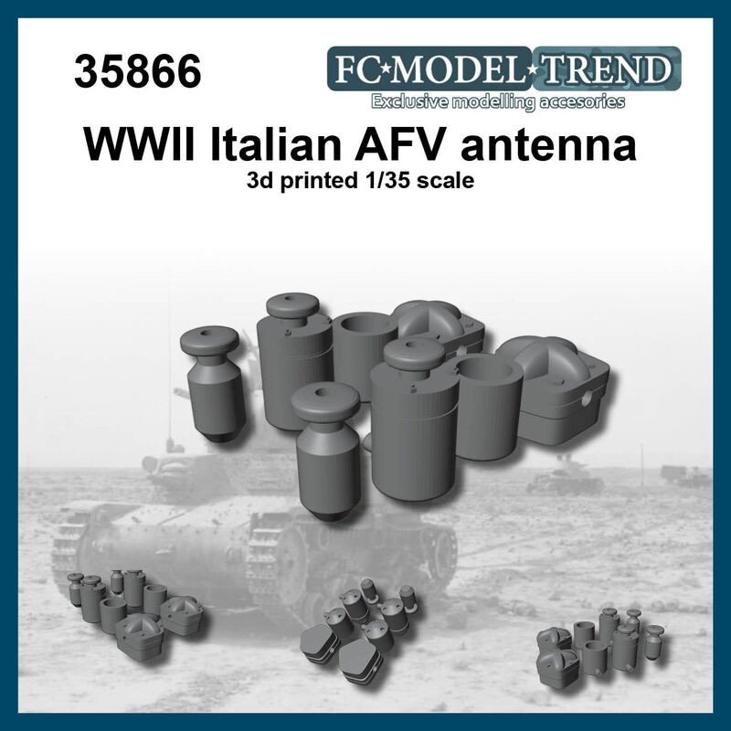 【新製品】35866 WWII イタリア軍車輌用アンテナベース