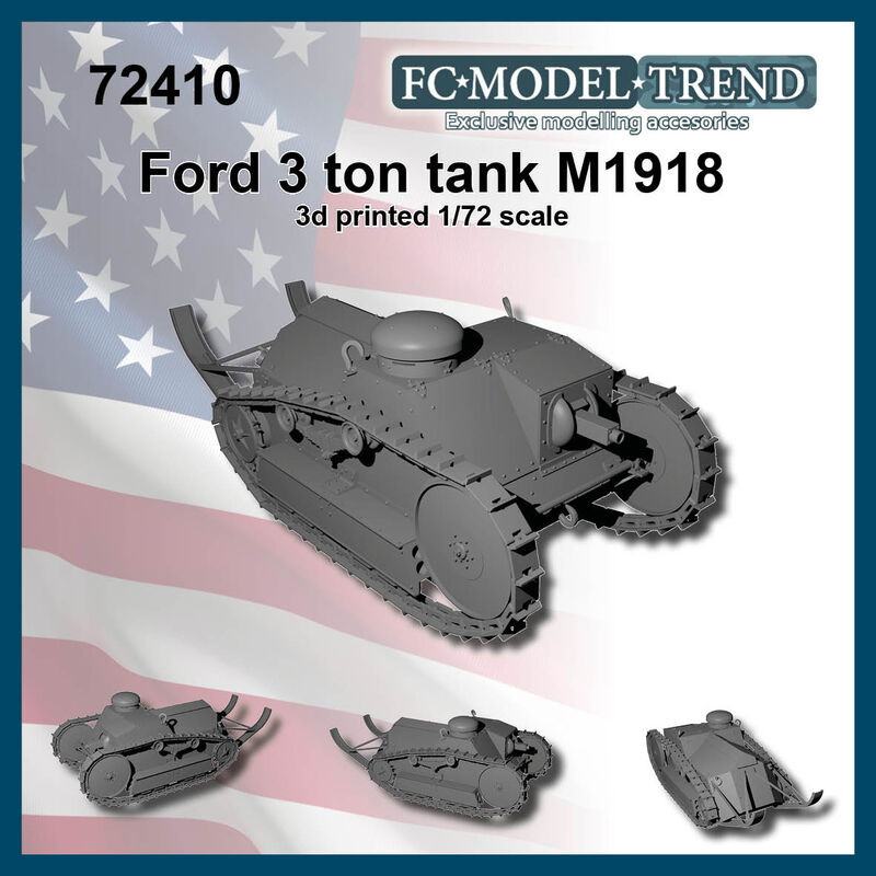 【新製品】72410 WWI アメリカ フォード 3トン戦車 M1918
