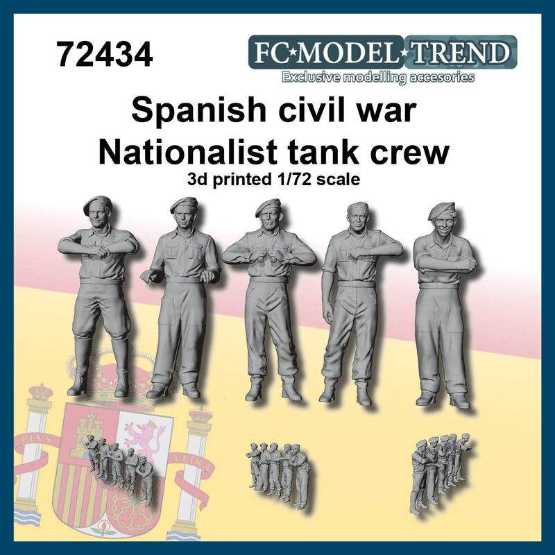 【新製品】72434 スペイン内戦 ナショナリスト派 戦車兵