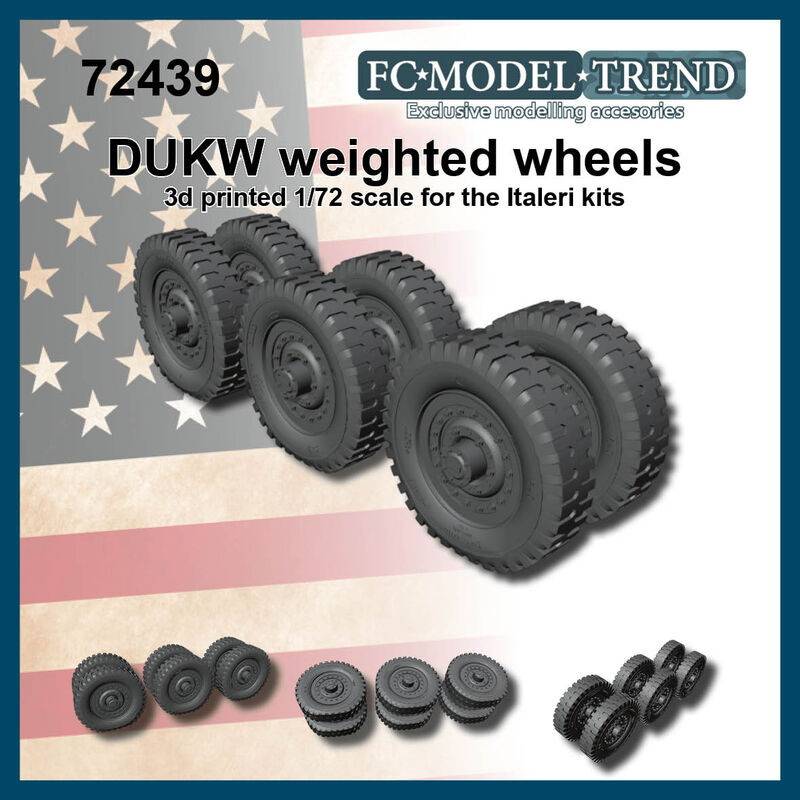 【新製品】72439 DUKW 自重変形タイヤセット