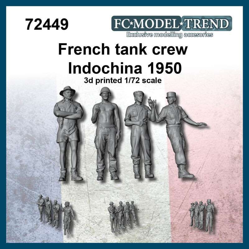 【新製品】72449 フランス戦車兵 インドネシア 1950年