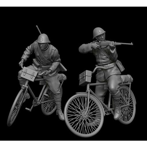 【新製品】F72080 1/72 オランダ軍 自転車に乗る歩兵2体 1940年 【ネコポス規格外】