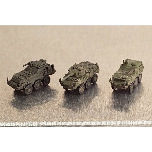 【新製品】004 1/700 陸上自衛隊 車輌セット4 82式指揮通信車/87式偵察警戒車/化学防護車