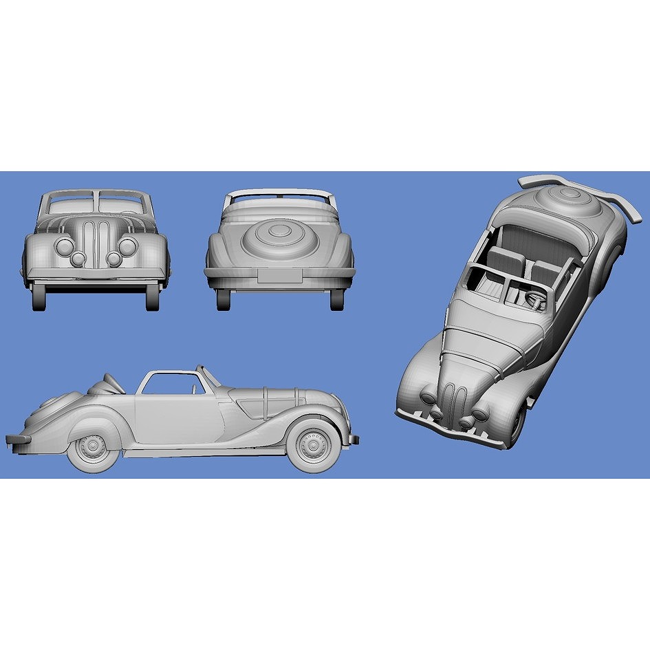 【新製品】WW2-372 WWII ドイツ BMW 327 カブリオ