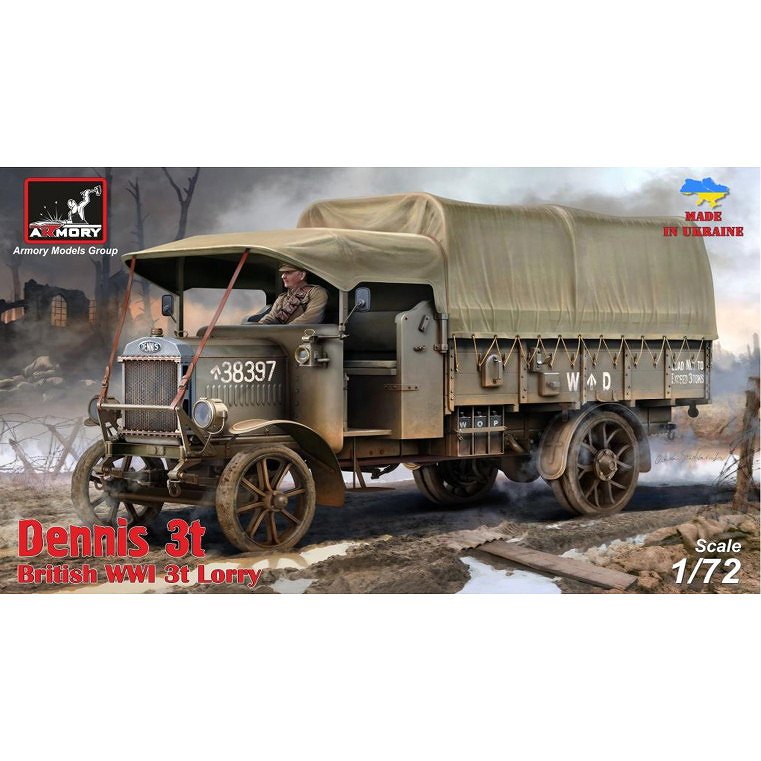 【新製品】72101 1/72 WW.I イギリス デニス3トントラック