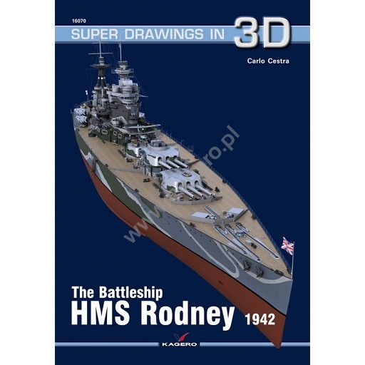 【新製品】SUPER DRAWINGS IN 3D 16070 英海軍 戦艦 ロドニー