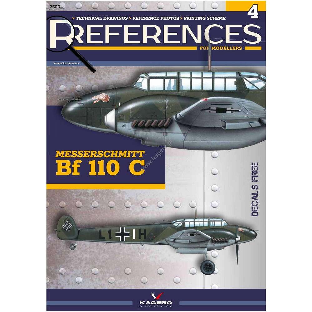 【新製品】25004 リファレンス・フォー・モデラーズ4 メッサーシュミット Bf110C