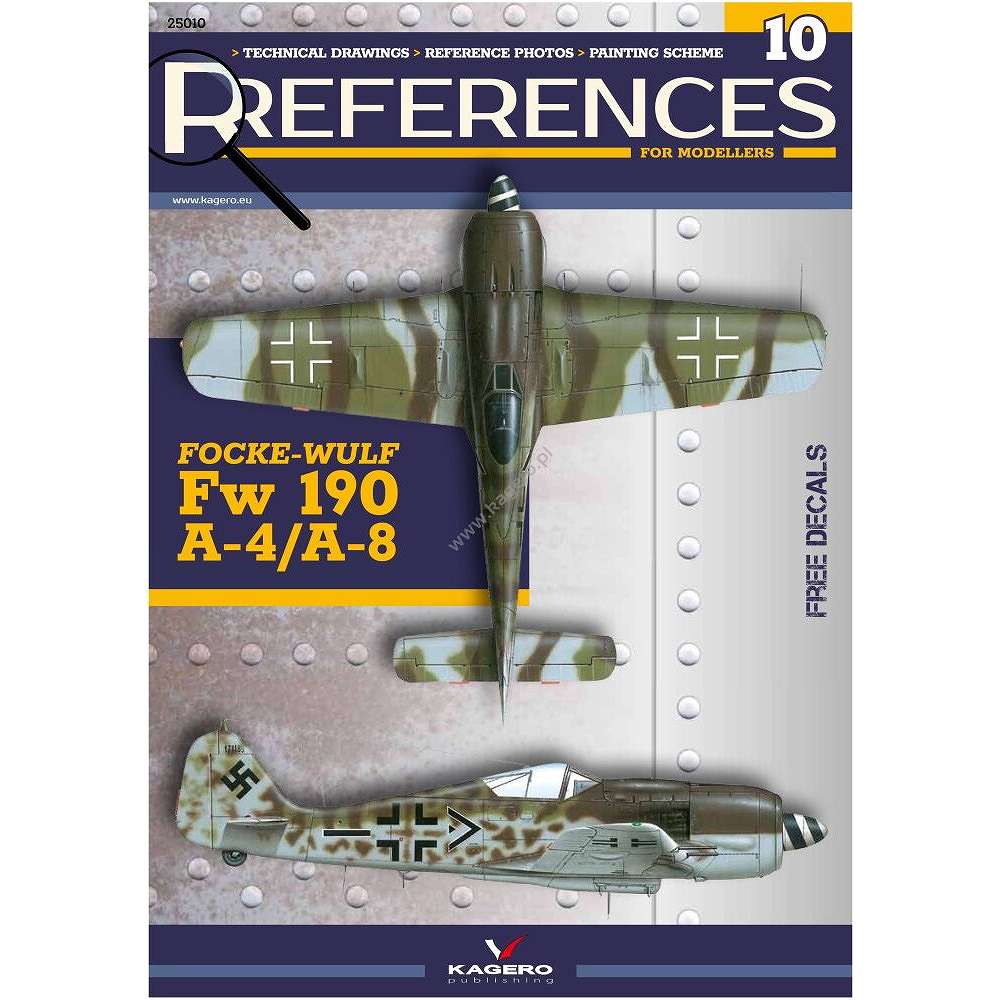 【新製品】25010 リファレンス・フォー・モデラーズ10 フォッケウルフ Fw190A-4/A-8