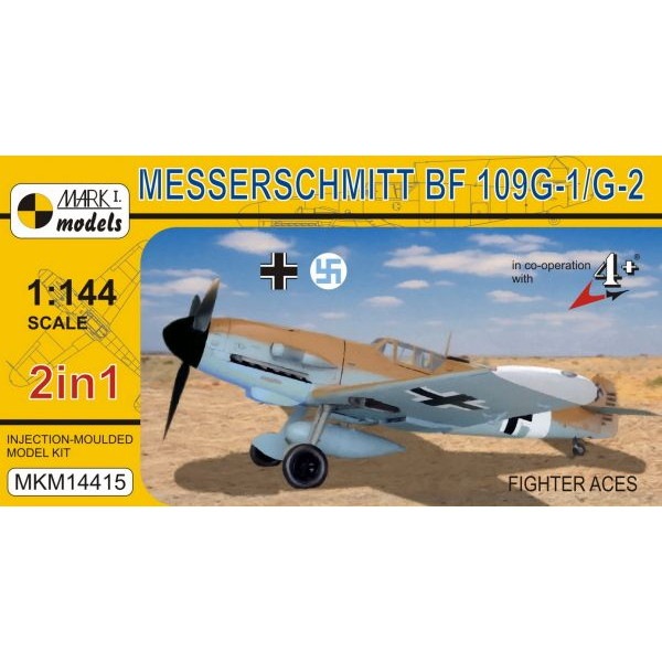【新製品】[2088114401508] MKM14415)メッサーシュミット Bf109G-1/G-2 2機セット