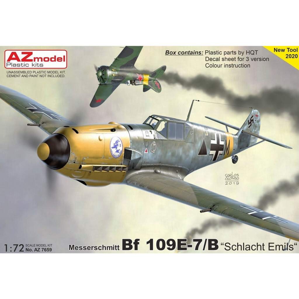 【新製品】AZ7659 メッサーシュミット Bf109E-7/B エミールの戦い