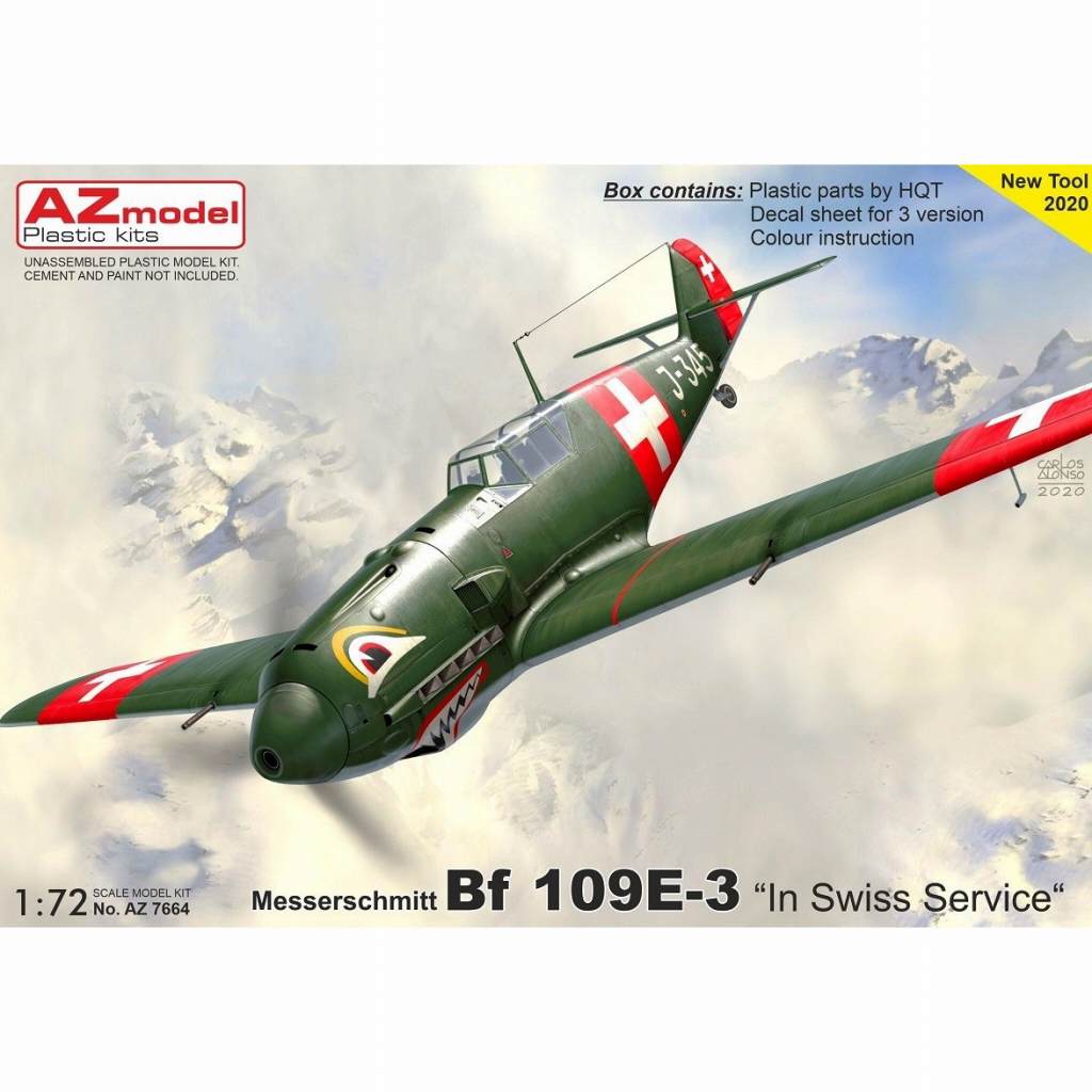 【新製品】AZ7664 メッサーシュミット Bf109E-3 スイス