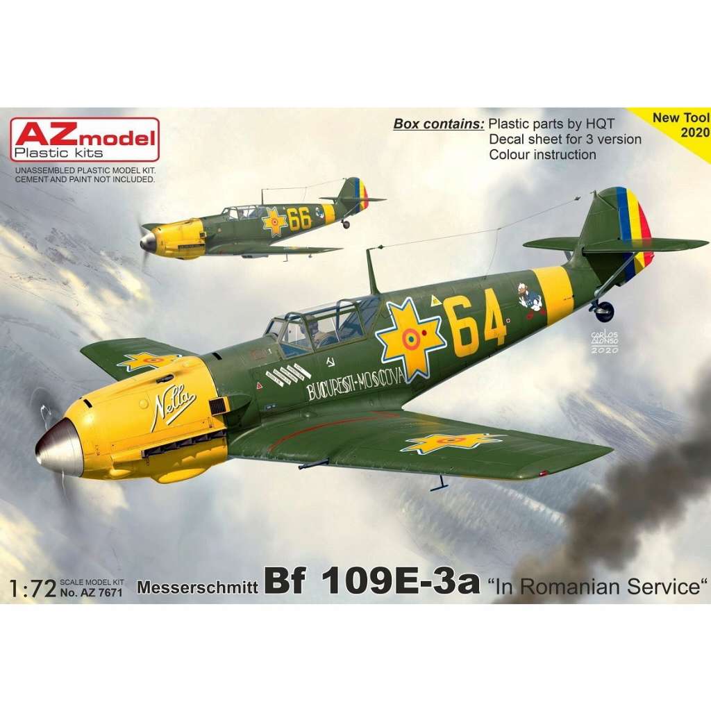 【新製品】AZ7671 メッサーシュミット Bf109E-3a ルーマニア