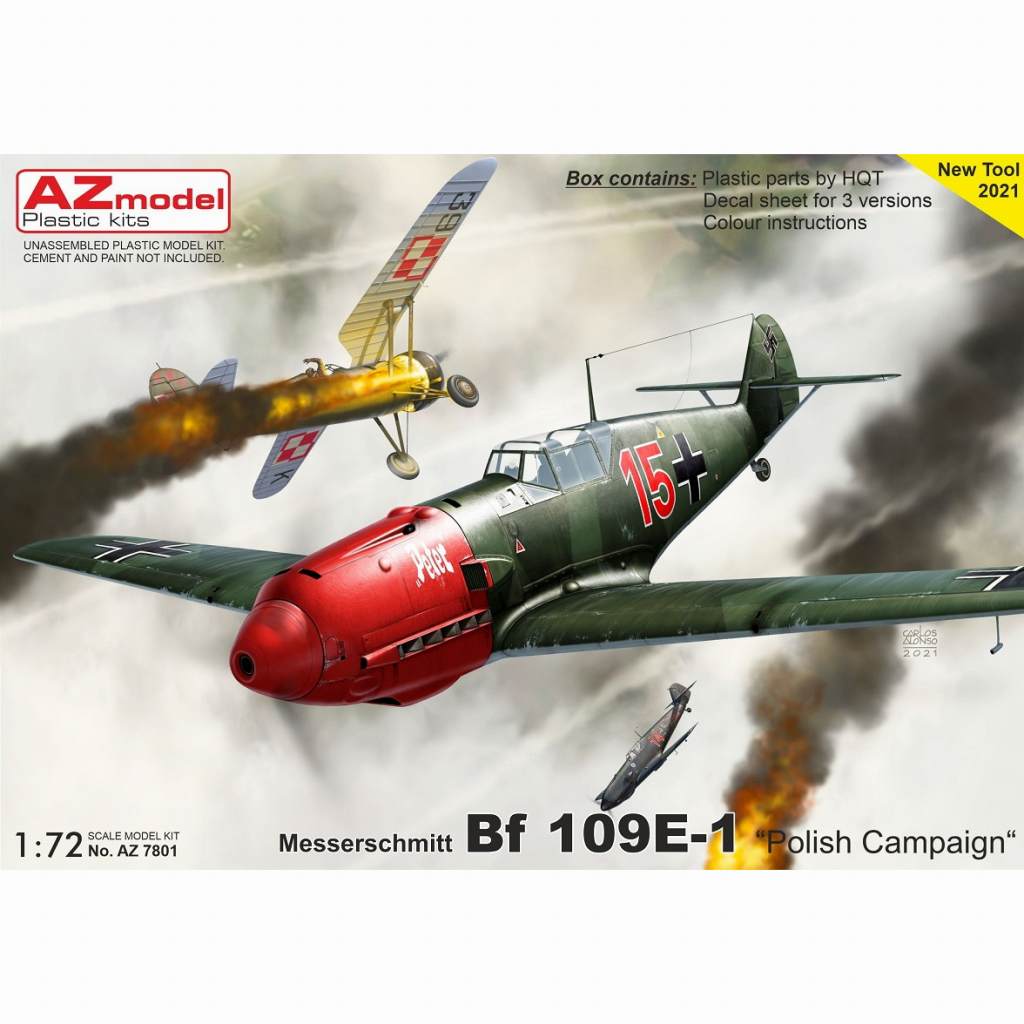 【新製品】AZ7801 1/72 メッサーシュミット Bf109E-1 ｢ポーランド侵攻｣