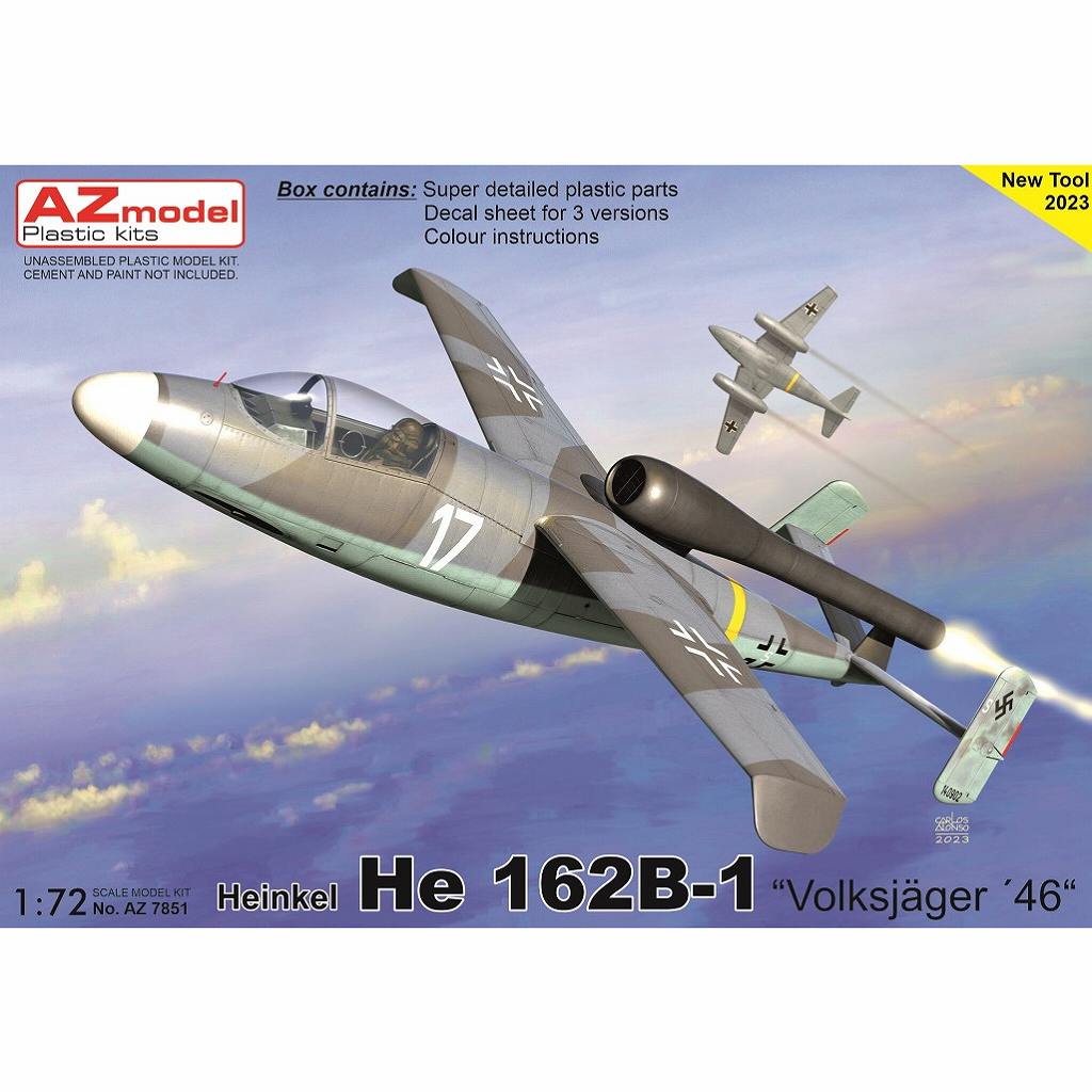 【新製品】AZ7851 1/72 He162B-1 