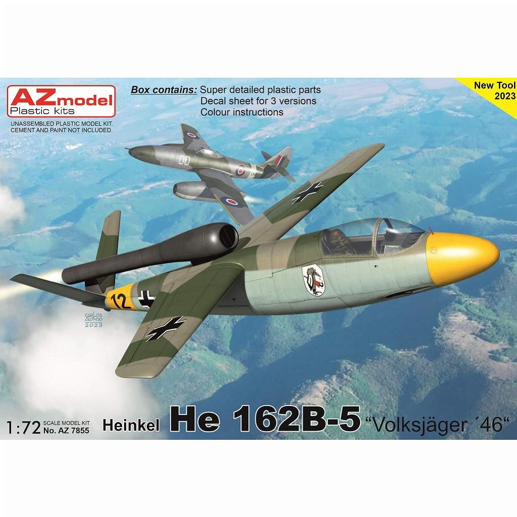 【新製品】AZ7855 1/72 He162B-5 