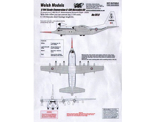 【新製品】[2313494400903] ウェルシュモデル CV09)RAF C-130W Mk.2 ハーキュリーズ 気象観測型コンバージョン