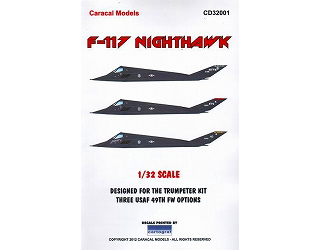 【新製品】[2700523200106] Caracal Models 32001)F-117 ナイトホーク