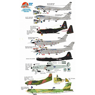 【新製品】[3200524400103] WolfPack Decals 144-001)Heavy Metal B-47E/AC-130A/B-58A/EC-121/C-123K/B-A/B-H