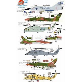 【新製品】[3200527204708] WolfPack Decals 72-047)Mr.Bones Neighborhood F-106A/RF-84F/F-105D/F-100C/HH-53C/HH-60D