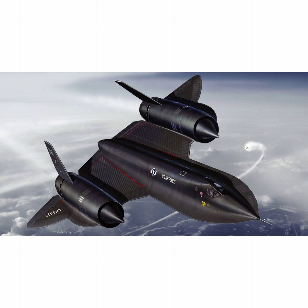 【新製品】AE144-6 1/144 アメリカ空軍 高高度戦略偵察機 SR-71A ブラックバード