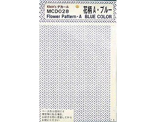 【新製品】[4560282689288] MCD028)花柄A・ブルー デカール