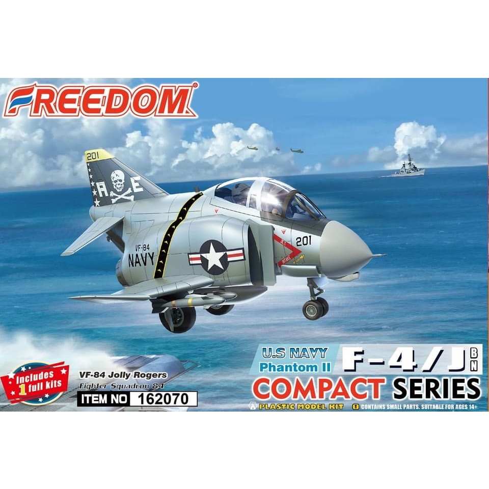 【新製品】162070 コンパクトシリーズ：F-4J ファントムII 米海軍 ｢VF-84 ジョリーロジャーズ｣