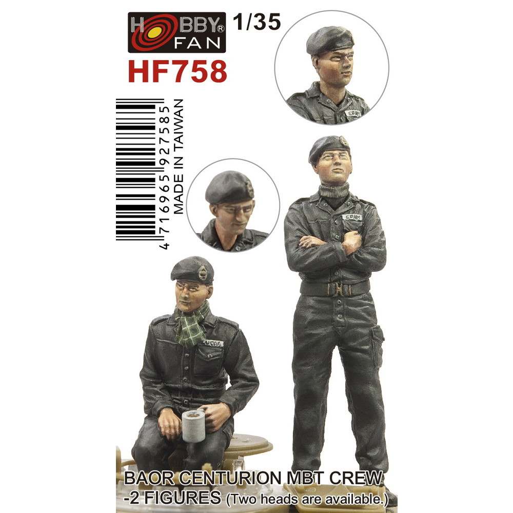 【新製品】HF758 1/35 イギリス陸軍ライン軍団 センチュリオン主力戦車クルー 2体入