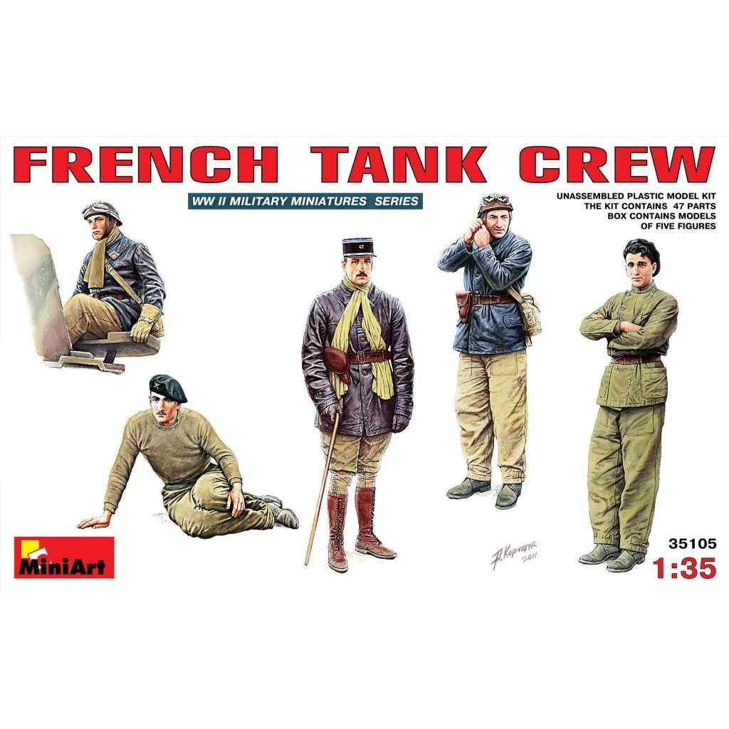 【新製品】[4820041102220] 35105)フランス戦車兵 フィギュアセット(WWII) 5体入