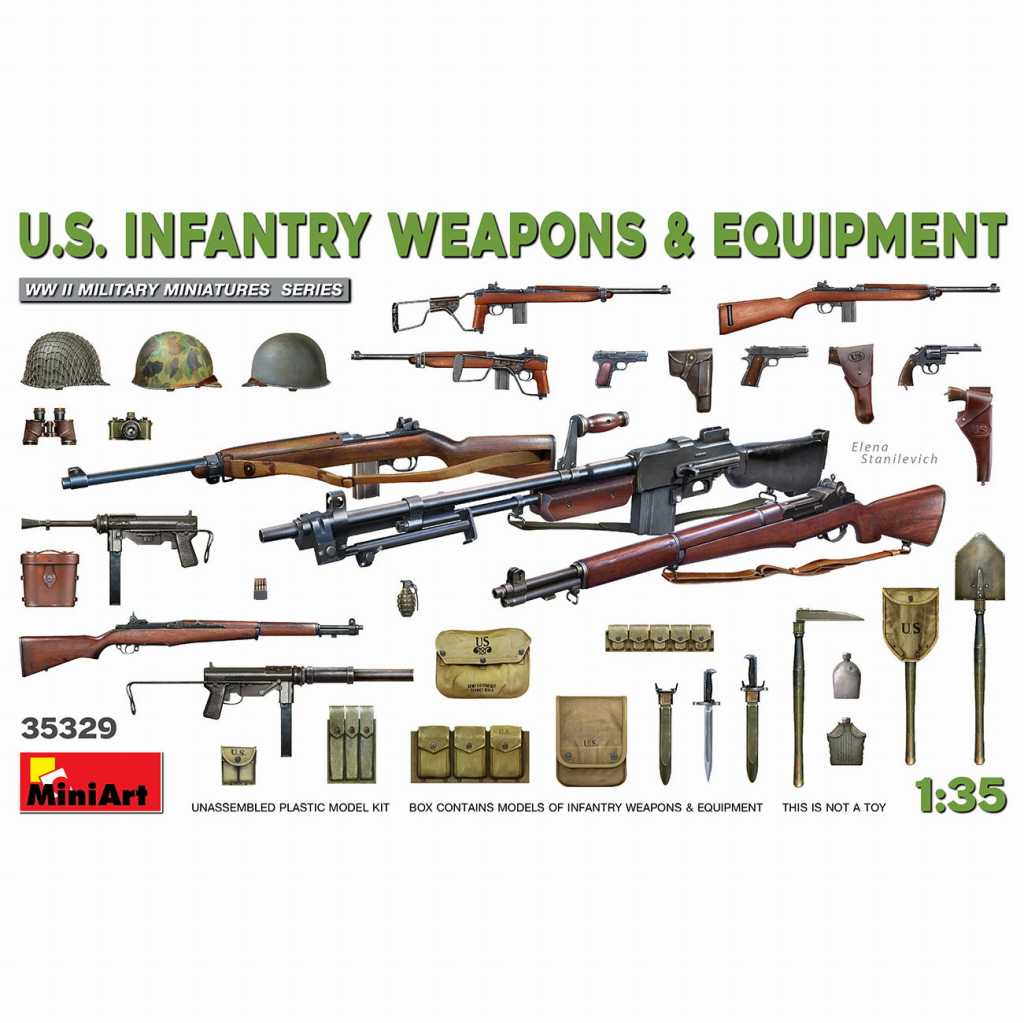 【新製品】35329 アメリカ軍歩兵用武器＆装備品セット