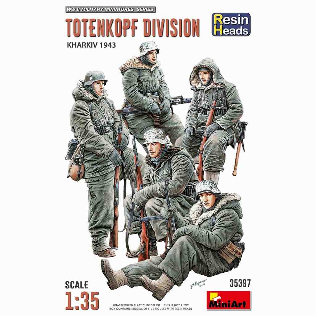 【新製品】353397 トーテンコップ師団兵 (ハリコフ攻防戦1943) フィギュア5体 レジン製ヘッド付