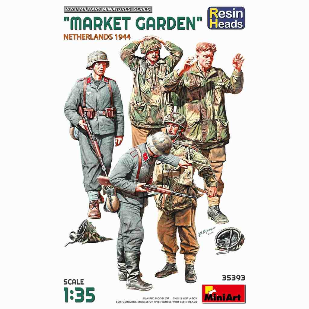 【新製品】35393 マーケット・ガーデン作戦 (オランダ 1944年) フィギュア5体 レジン製頭部付