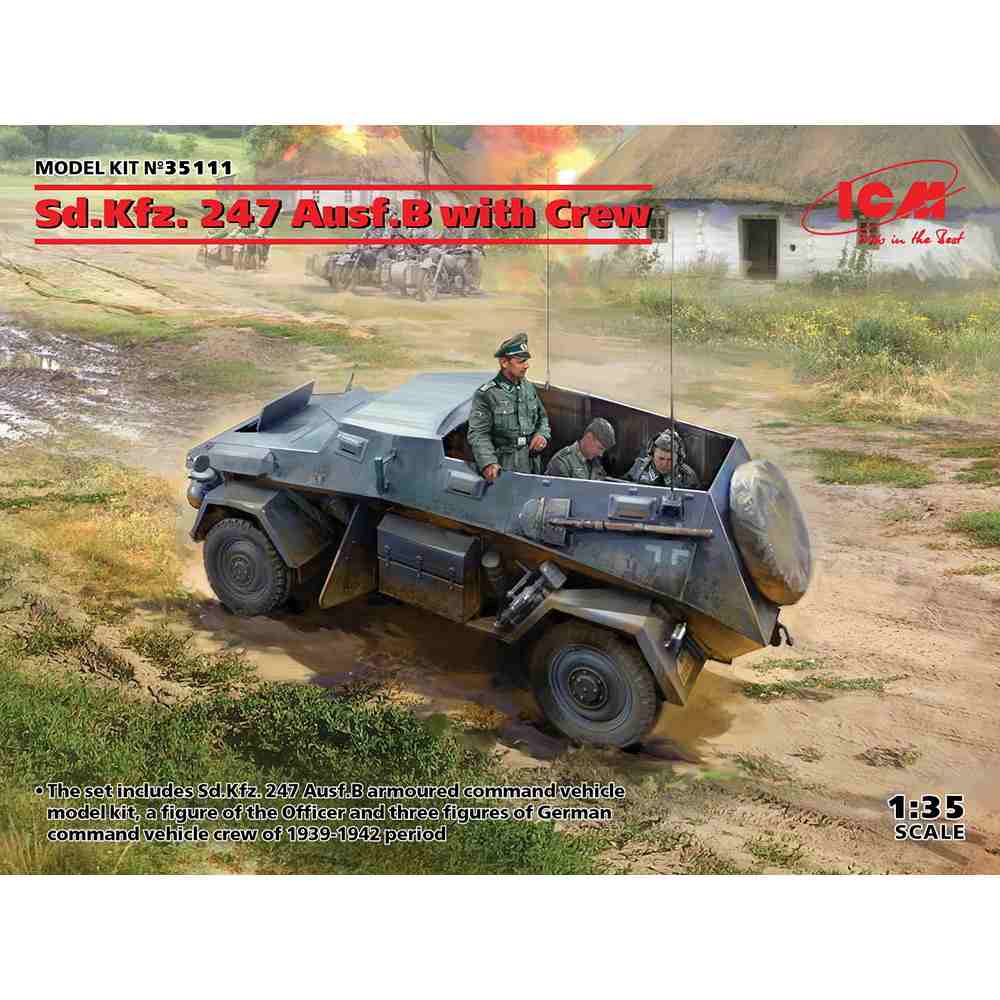 【新製品】35111 WWII ドイツ Sd.Kfz.247 Ausf.B w/クルー