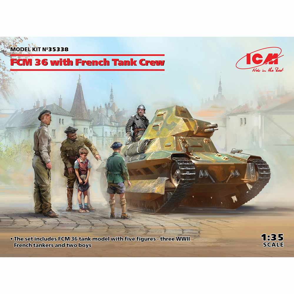 【新製品】35338 フランス FCM36 軽戦車 w/クルー