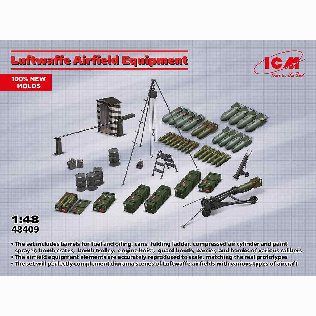 【新製品】48409 ドイツ空軍 飛行場設備セット