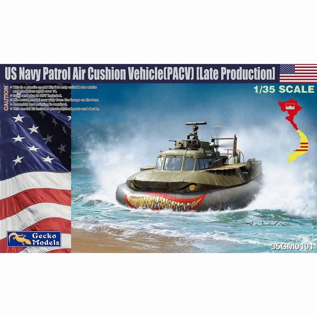 【新製品】35GM0101 1/35 米海軍 パトロール エアクッション ビークル (PACV) 後期型