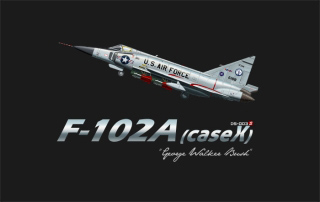 【新製品】[4897038550128] DS-003S)F-102A デルタダガー戦闘機(ケース X) ジョージ・W･ブッシュ機