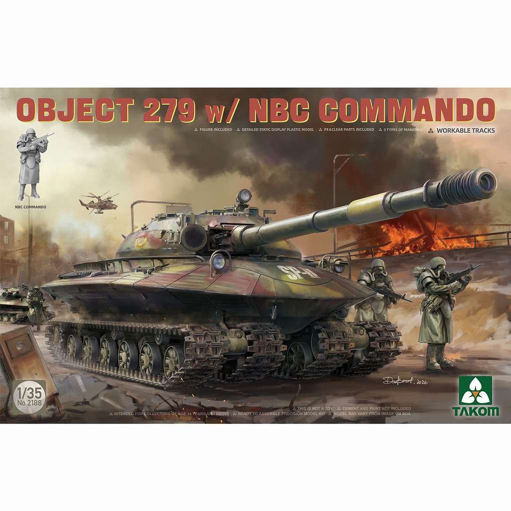 【新製品】2188 1/35 ソビエト 重戦車 オブイェークト 279w/NBCコマンドフィギュア