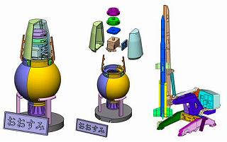 【新製品】[4905083002001] スペースクラフトシリーズNo.6)人工衛星 おおすみ&ラムダロケット