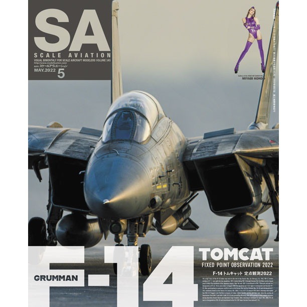 【新製品】スケールアヴィエーション Vol.145 2022年5月号 F-14 トムキャット 定点観測2022