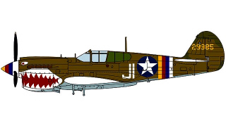 【新製品】[4967834073197] 07319)P-40K-10 ウォーホーク 長胴型