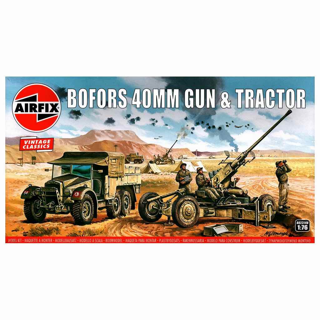 【再入荷】A02314V 1/76 ボフォース40mm対空砲&トラクター