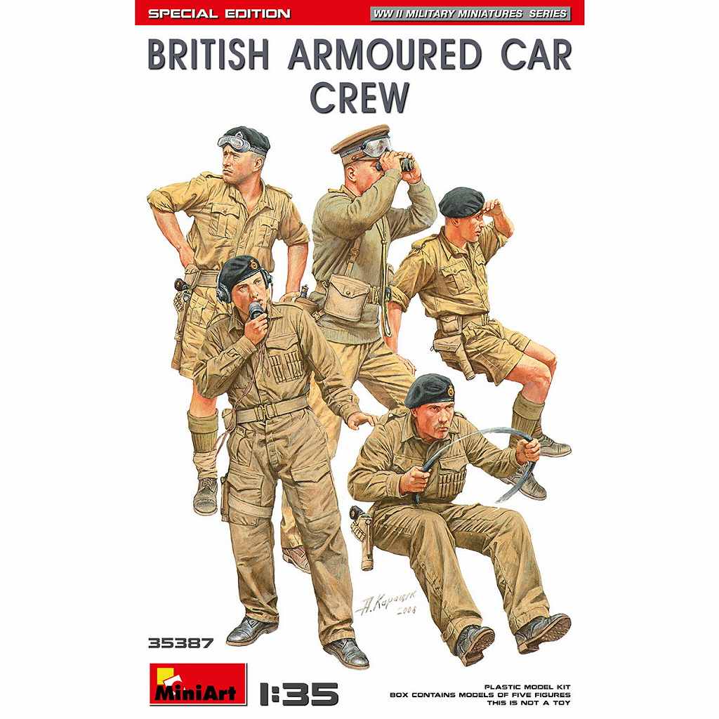 【新製品】35387 1/35 イギリス装甲車クルー特別版