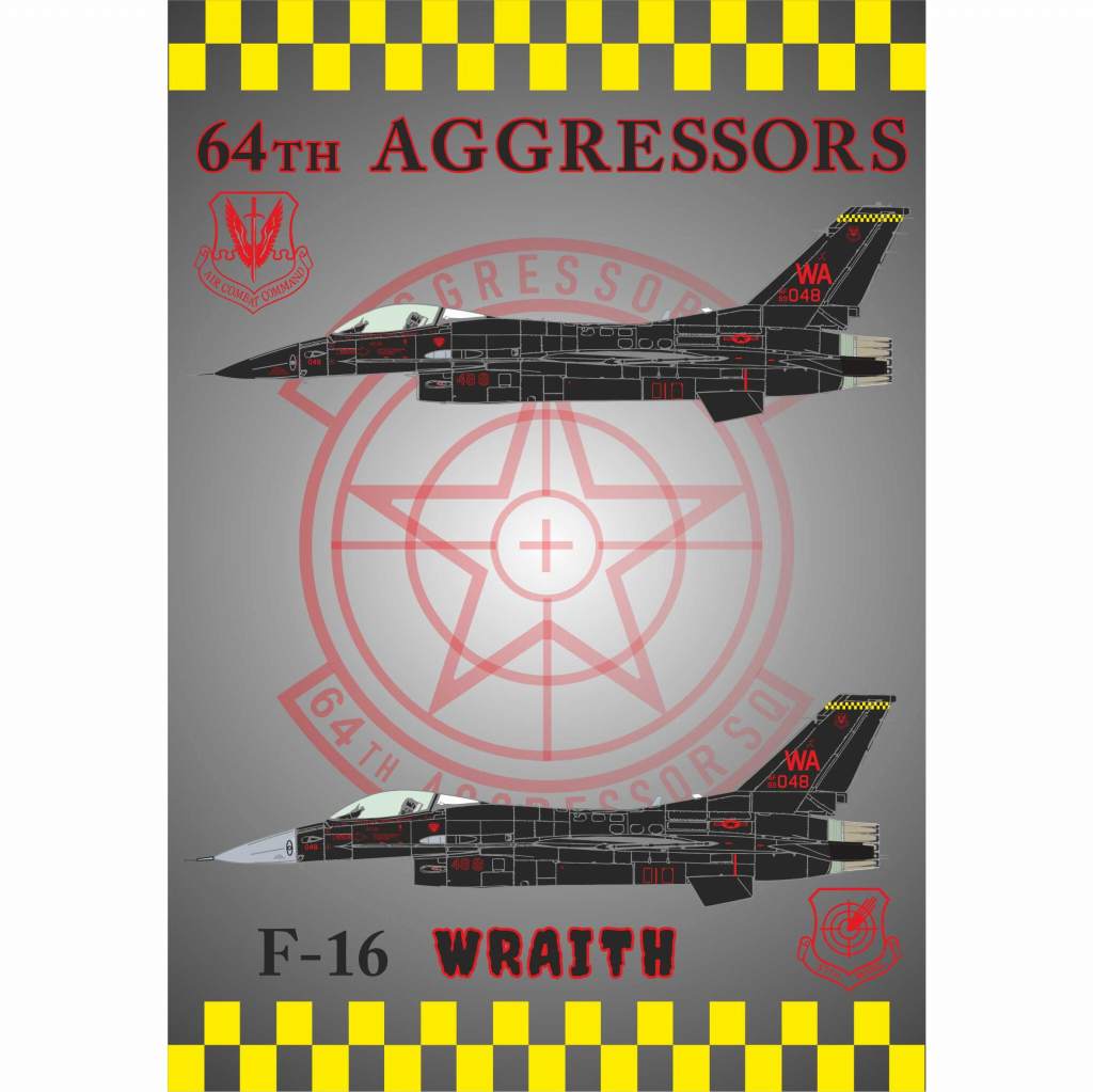 【新製品】Procal Decals 48-2201 F-16 ファイティングファルコン 第64アグレッサー飛行隊