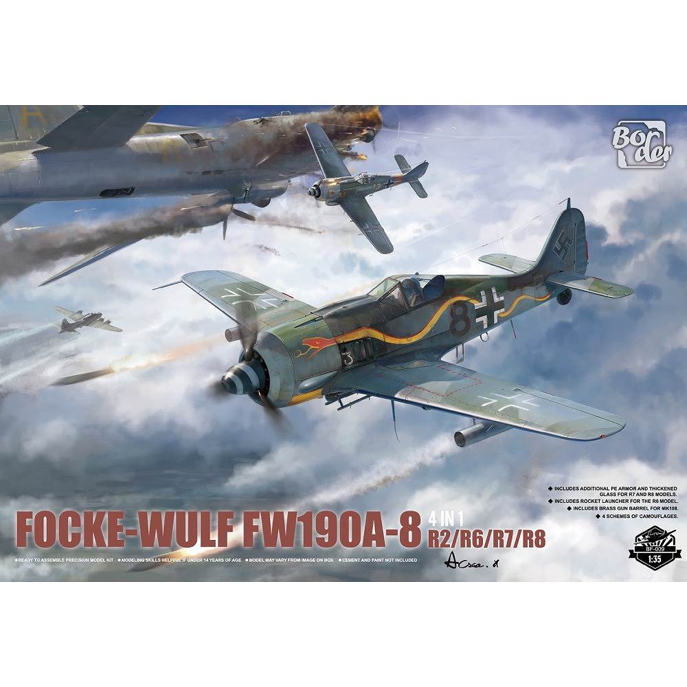 【新製品】BF-009 フォッケウルフ Fw190 A-8 4in1（R2/R6/R7/R8）