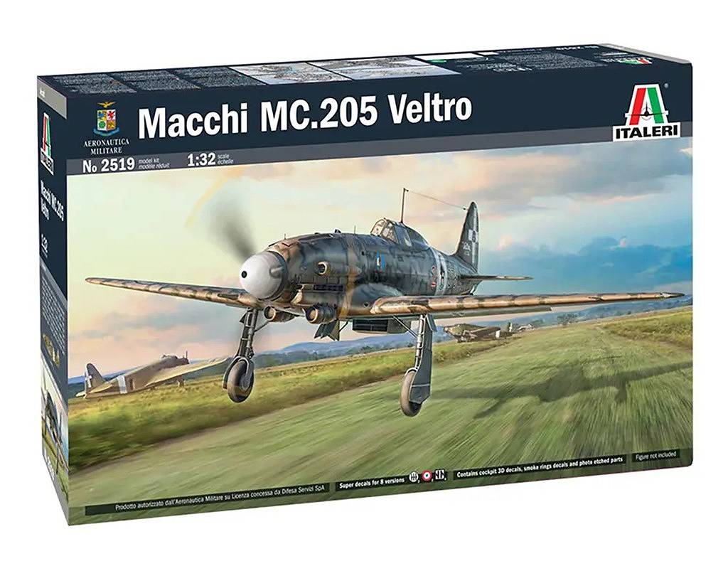 【新製品】2519 1/32 WWII イタリア空軍 マッキ MC.205 ベルトロ（日本語対訳補足説明書付属）